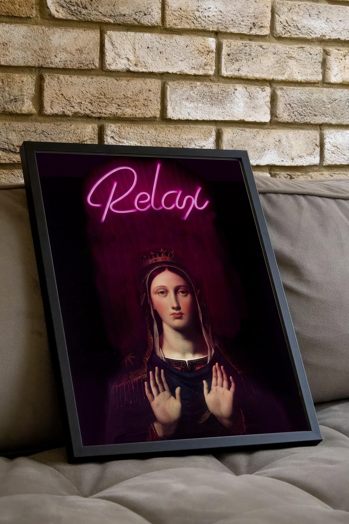 Relax Poster – Siyah Çerçeveli Tablo