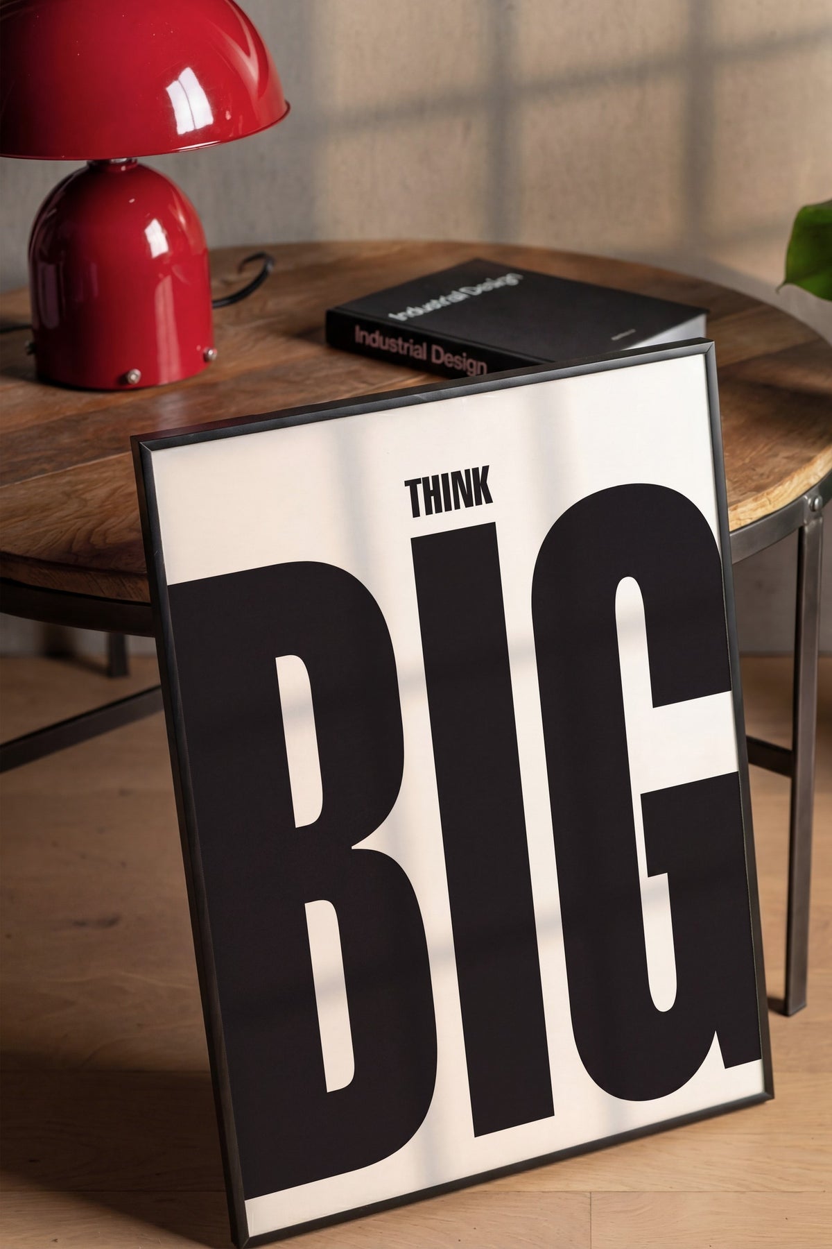 THINK BIG Poster – Siyah Çerçeveli Tablo