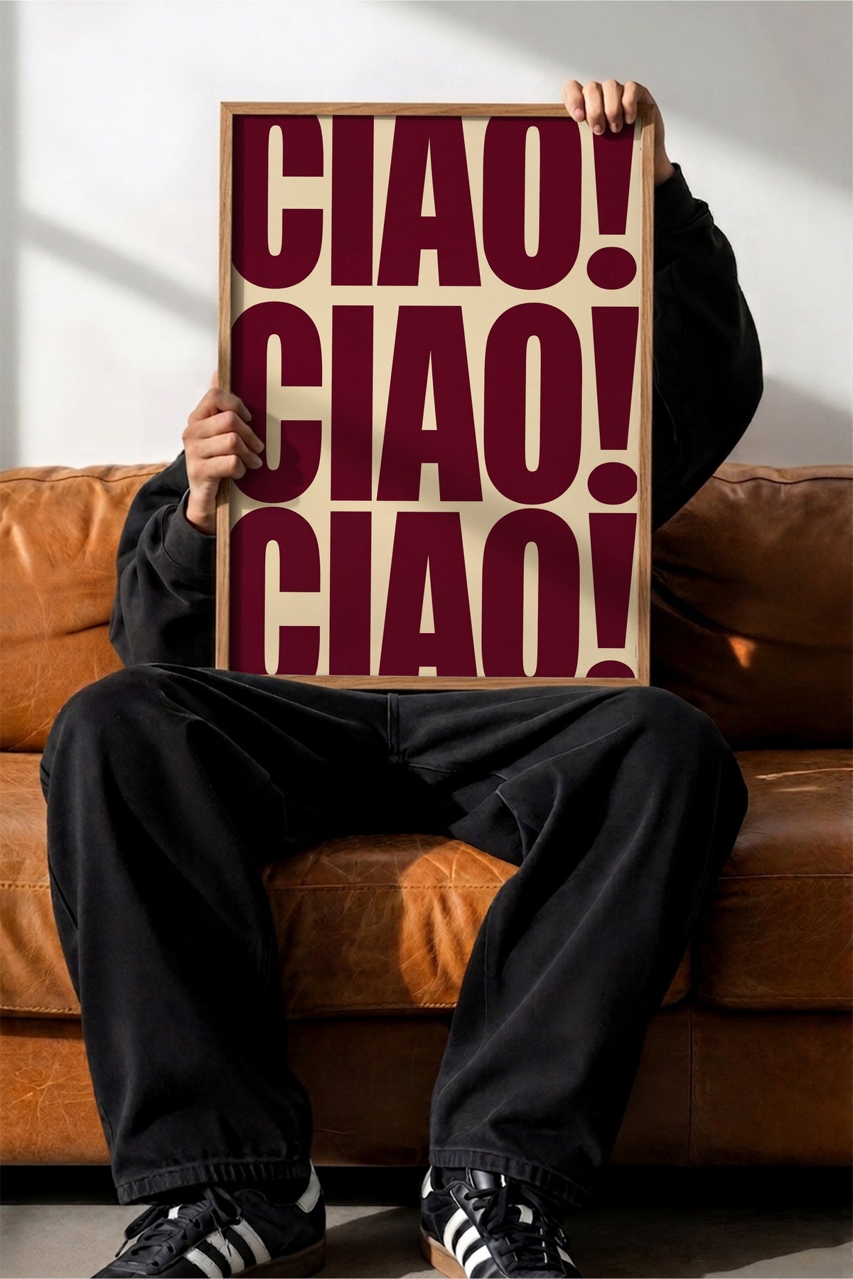 CIAO! CIAO! CIAO! Poster – Ahşap Çerçeveli Tablo