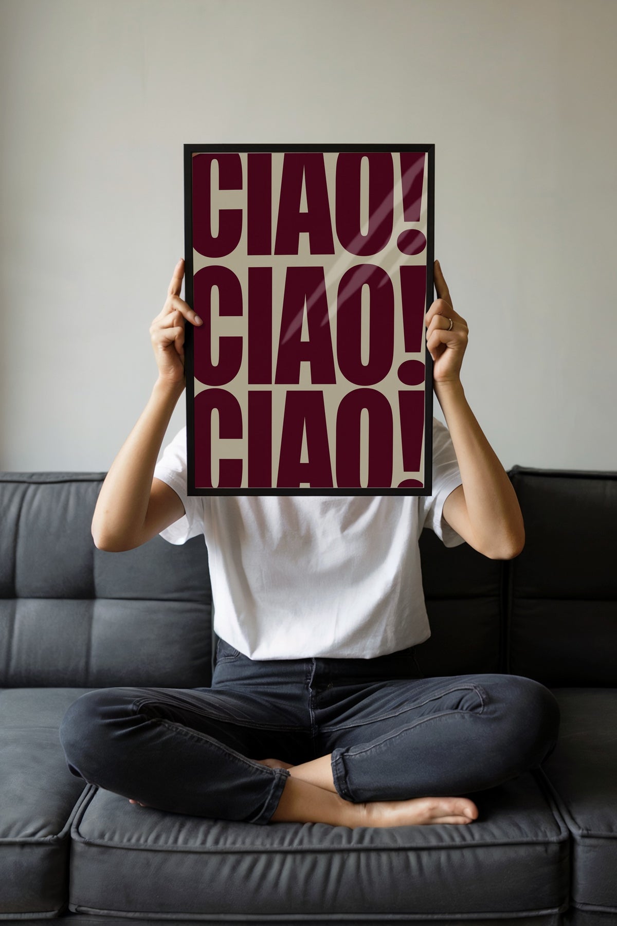 CIAO! CIAO! CIAO! Poster – Siyah Çerçeveli Tablo