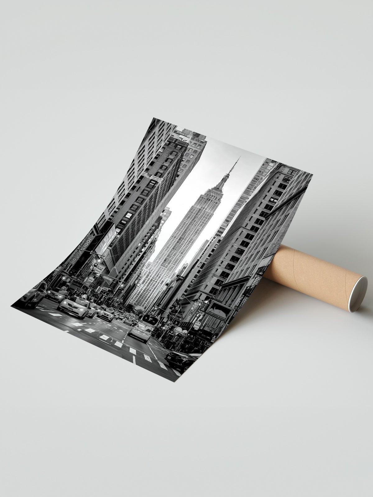 Şehir Manzarası ve Empire State Binası Çerçevesiz Poster