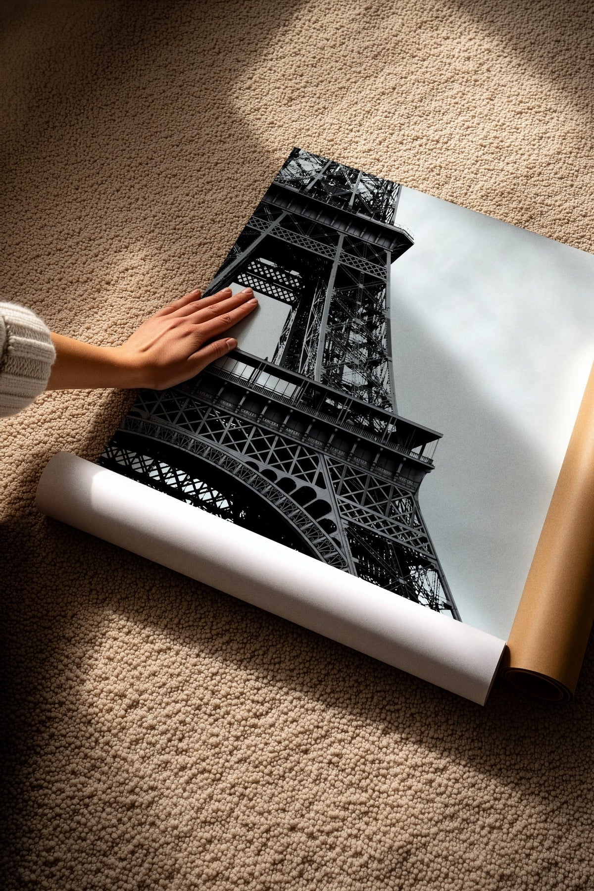 Eiffel Kulesi Detayları Çerçevesiz Poster