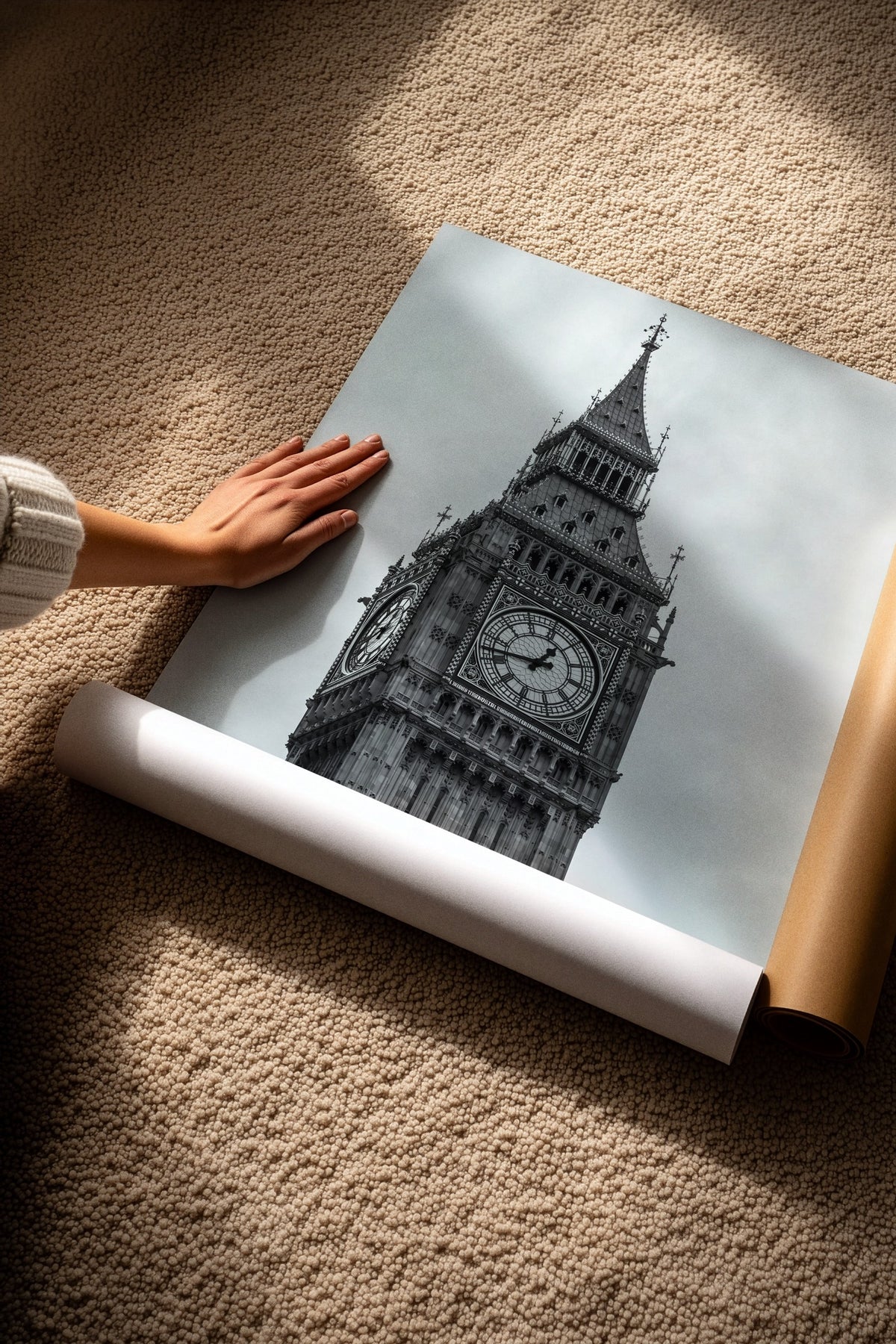 Londra Big Ben Detayı Çerçevesiz Poster