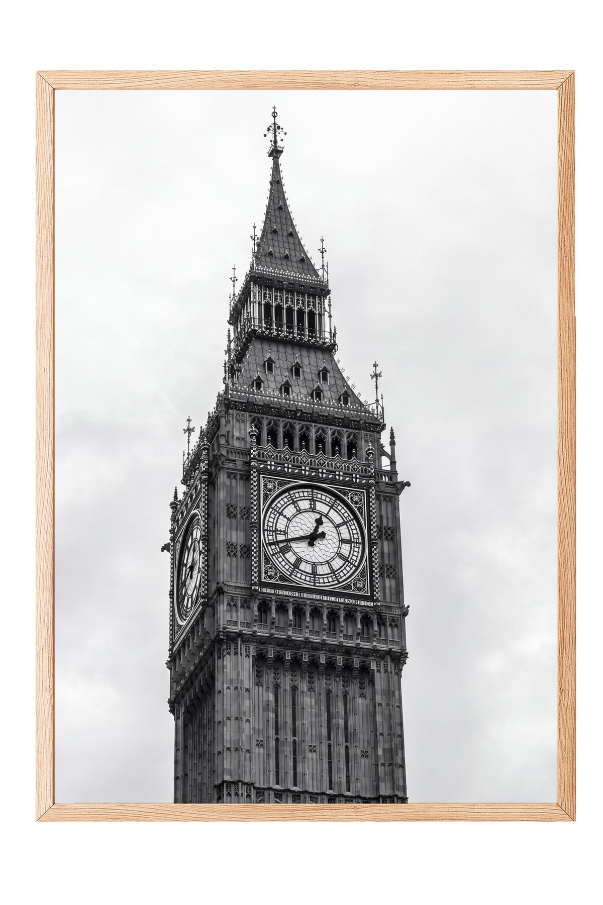 Londra Big Ben Detayı Poster – Ahşap Çerçeveli Tablo
