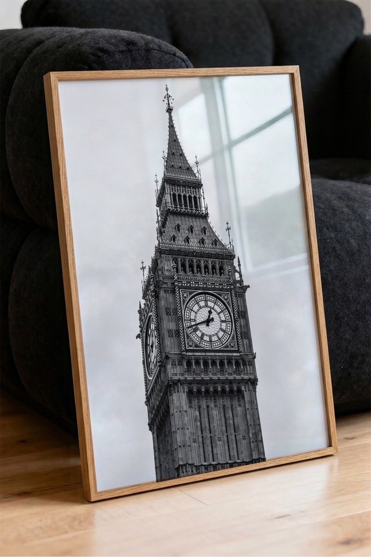 Londra Big Ben Detayı Poster – Ahşap Çerçeveli Tablo