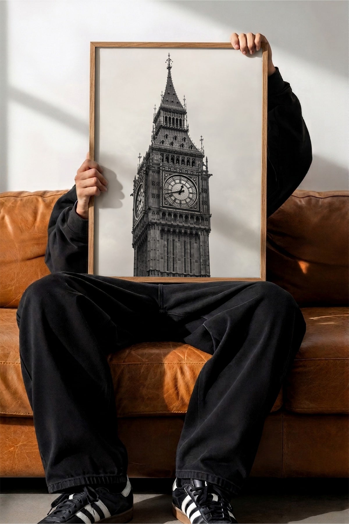 Londra Big Ben Detayı Poster – Ahşap Çerçeveli Tablo