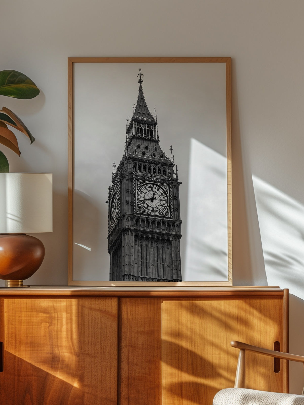 Londra Big Ben Detayı Poster – Ahşap Çerçeveli Tablo