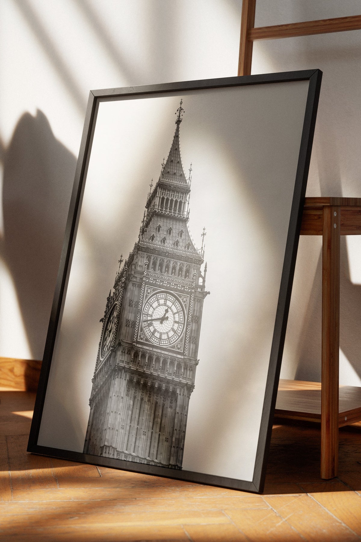 Londra Big Ben Detayı Poster – Siyah Çerçeveli Tablo