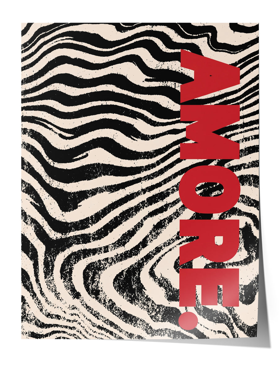 AMORE. Çerçevesiz Poster