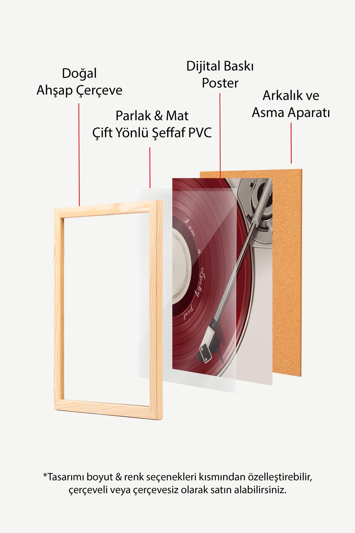 I am a Funky Girl Poster – Ahşap Çerçeveli Tablo