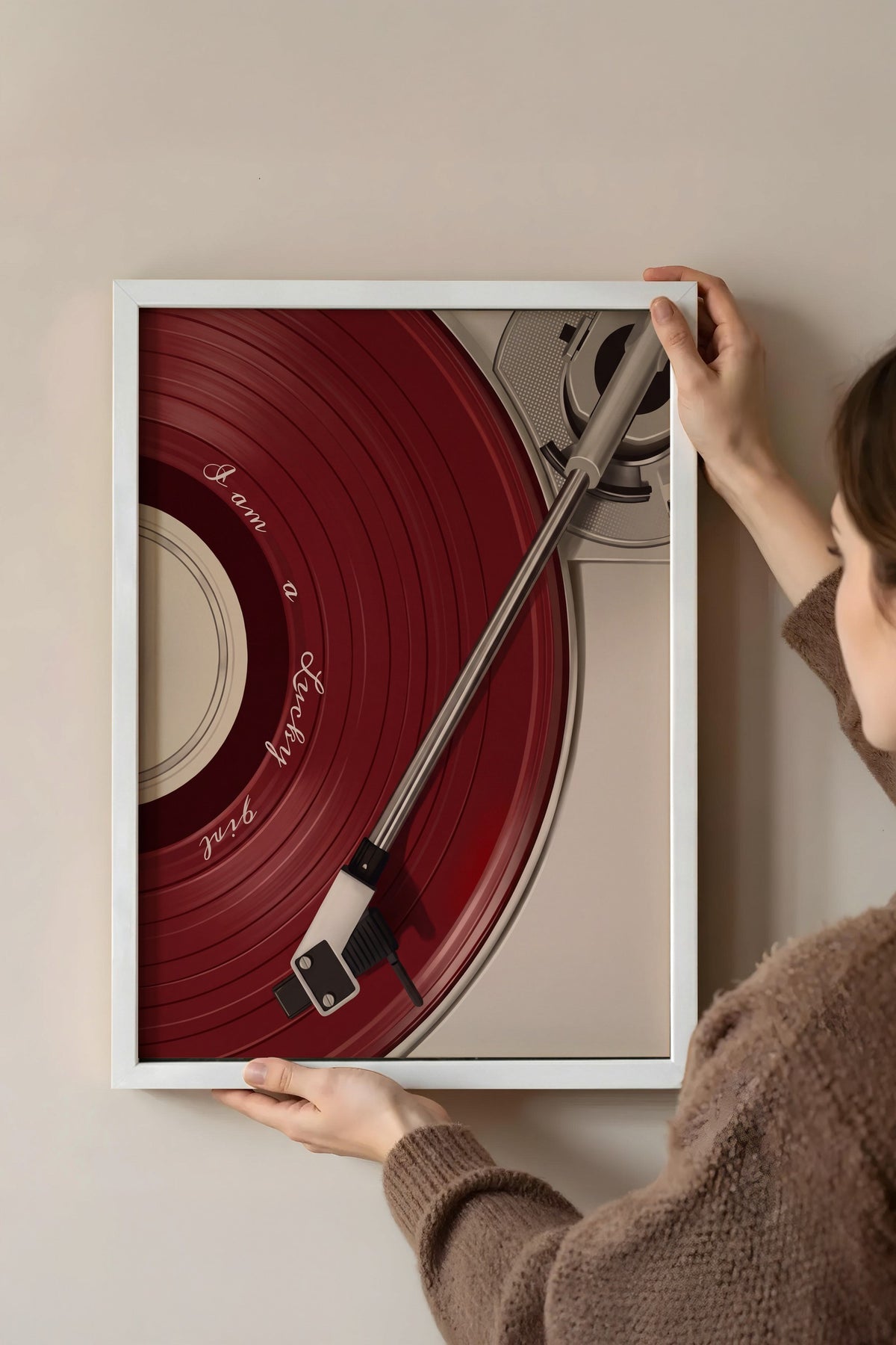 I am a Funky Girl Poster – Beyaz Çerçeveli Tablo