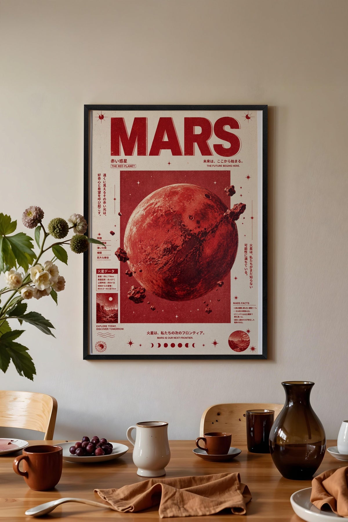 MARS Poster – Siyah Çerçeveli Tablo
