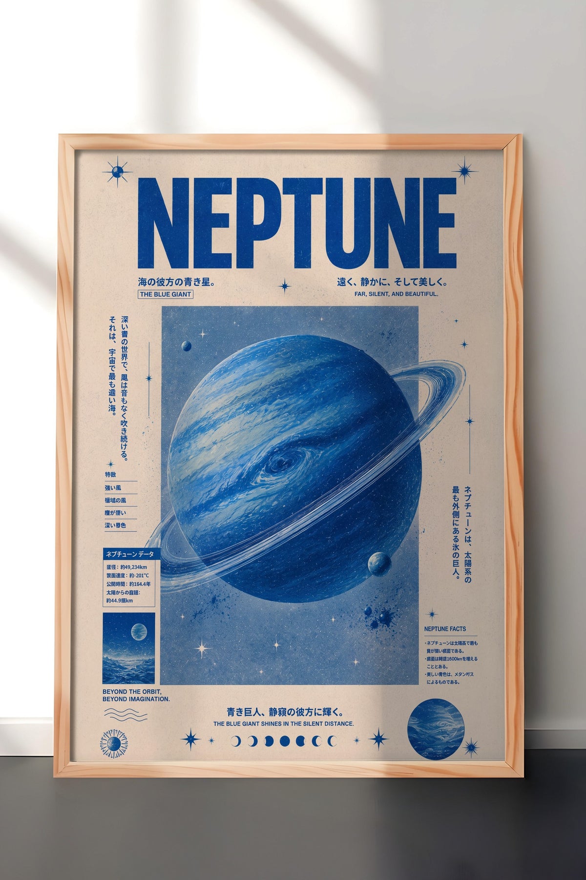 Neptune Poster – Ahşap Çerçeveli Tablo