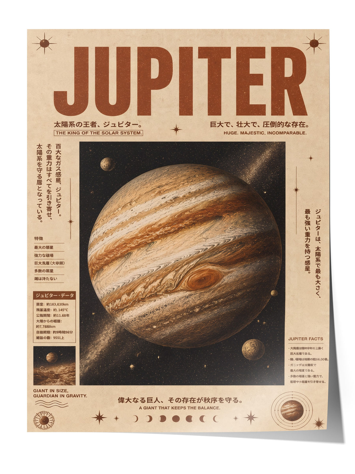 JUPITER Çerçevesiz Poster