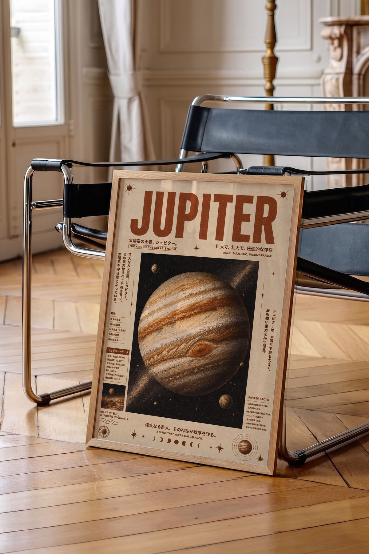 JUPITER Poster – Ahşap Çerçeveli Tablo