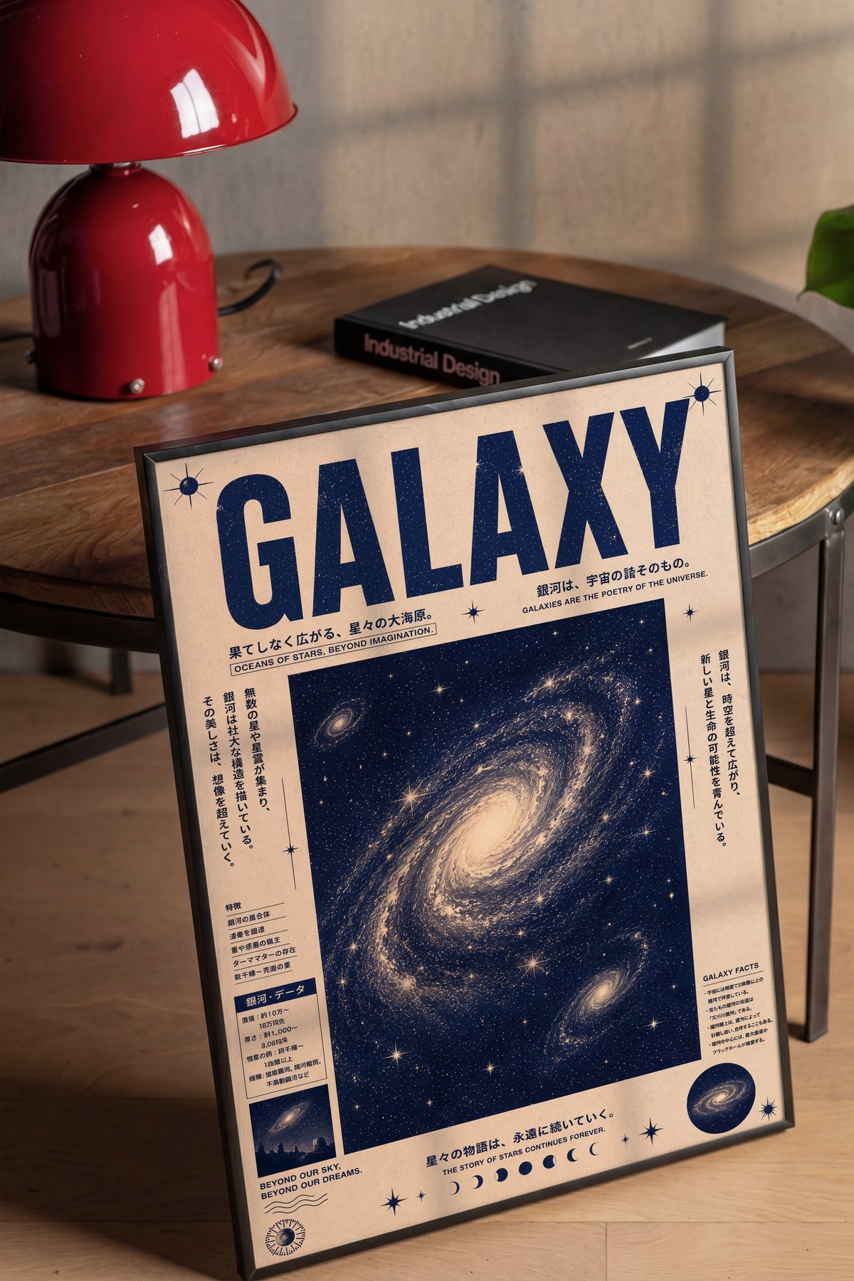 GALAXY Poster – Siyah Çerçeveli Tablo