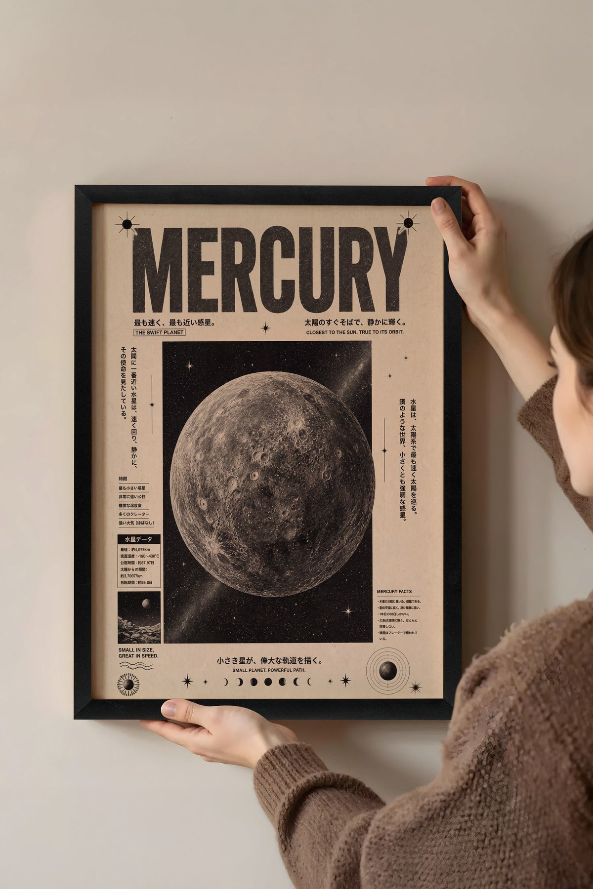 MERGURY Poster – Siyah Çerçeveli Tablo