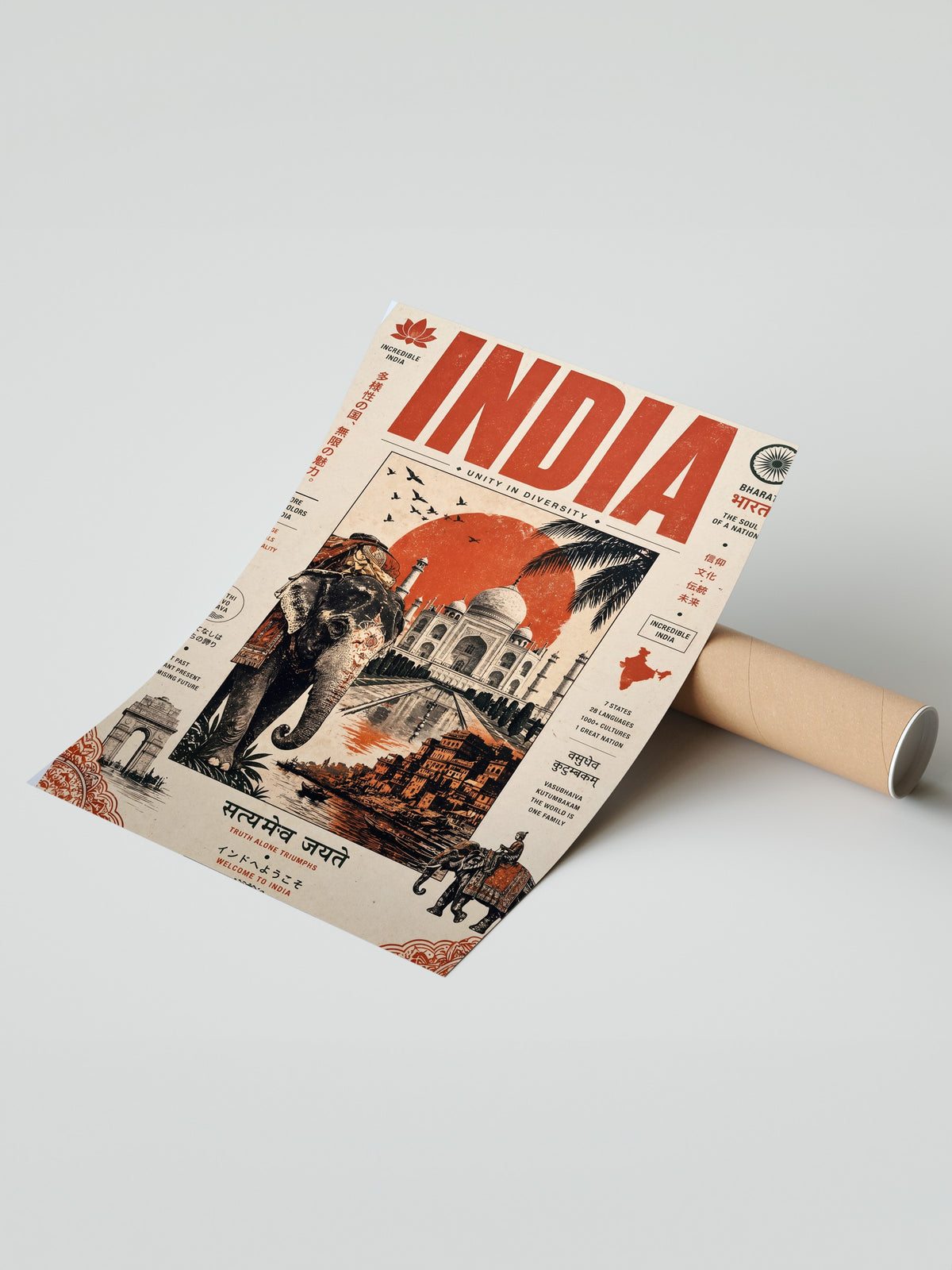 INCRIDIBLE INDIA Çerçevesiz Poster