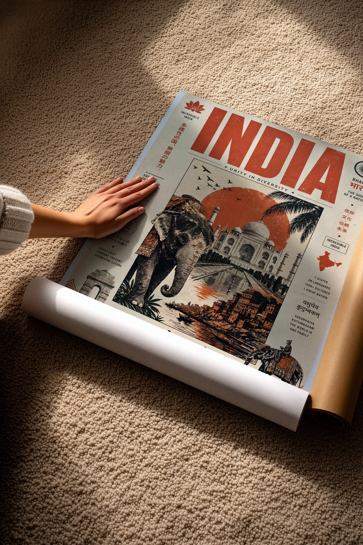 INCRIDIBLE INDIA Çerçevesiz Poster
