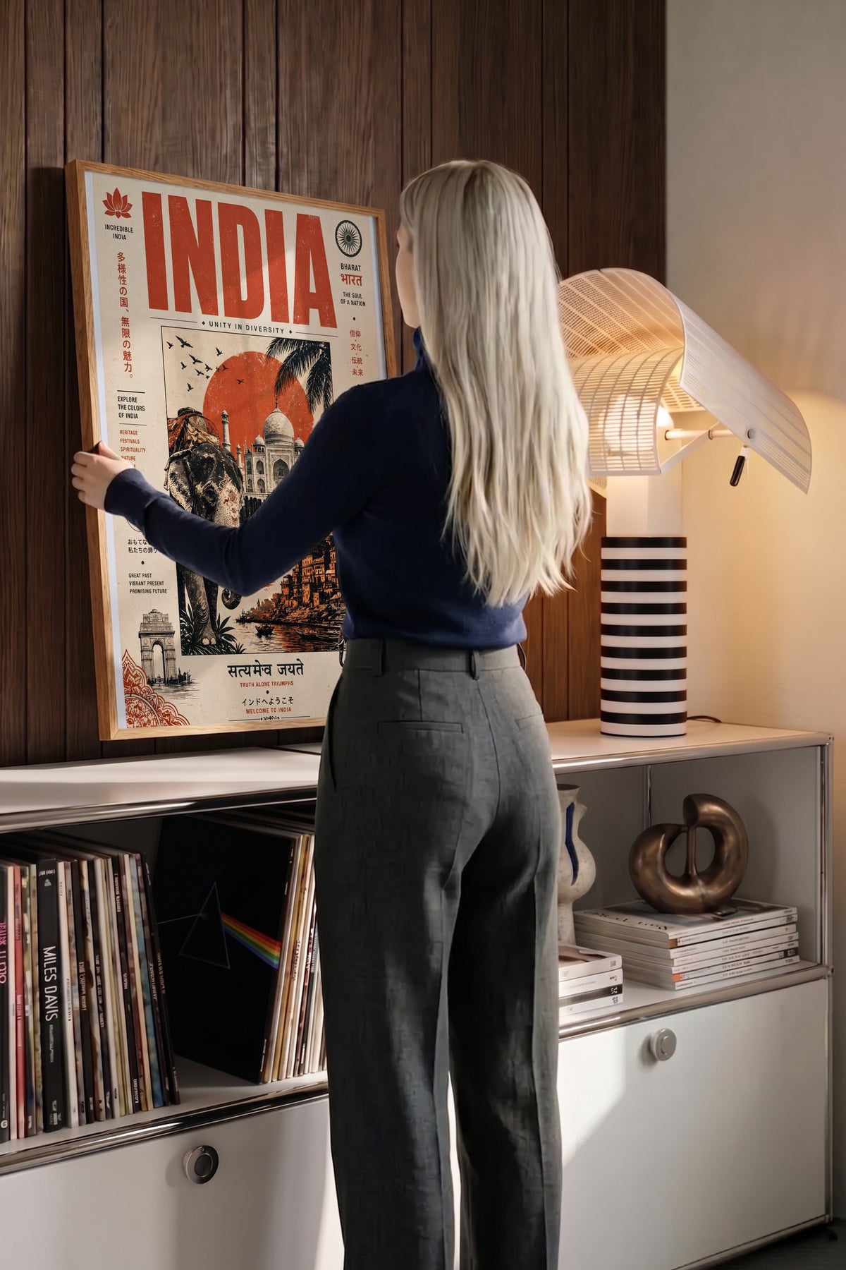 INCRIDIBLE INDIA Poster – Ahşap Çerçeveli Tablo