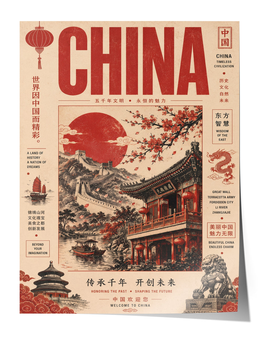 China Çerçevesiz Poster