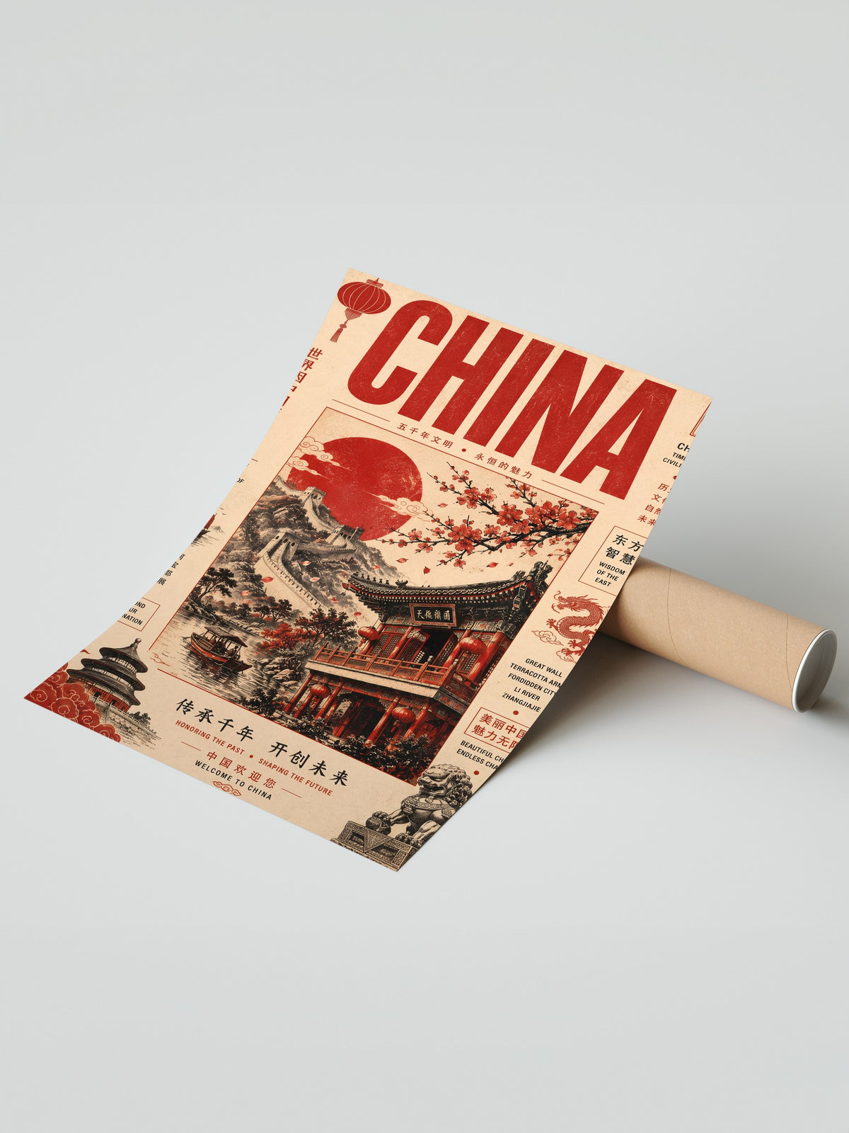 China Çerçevesiz Poster