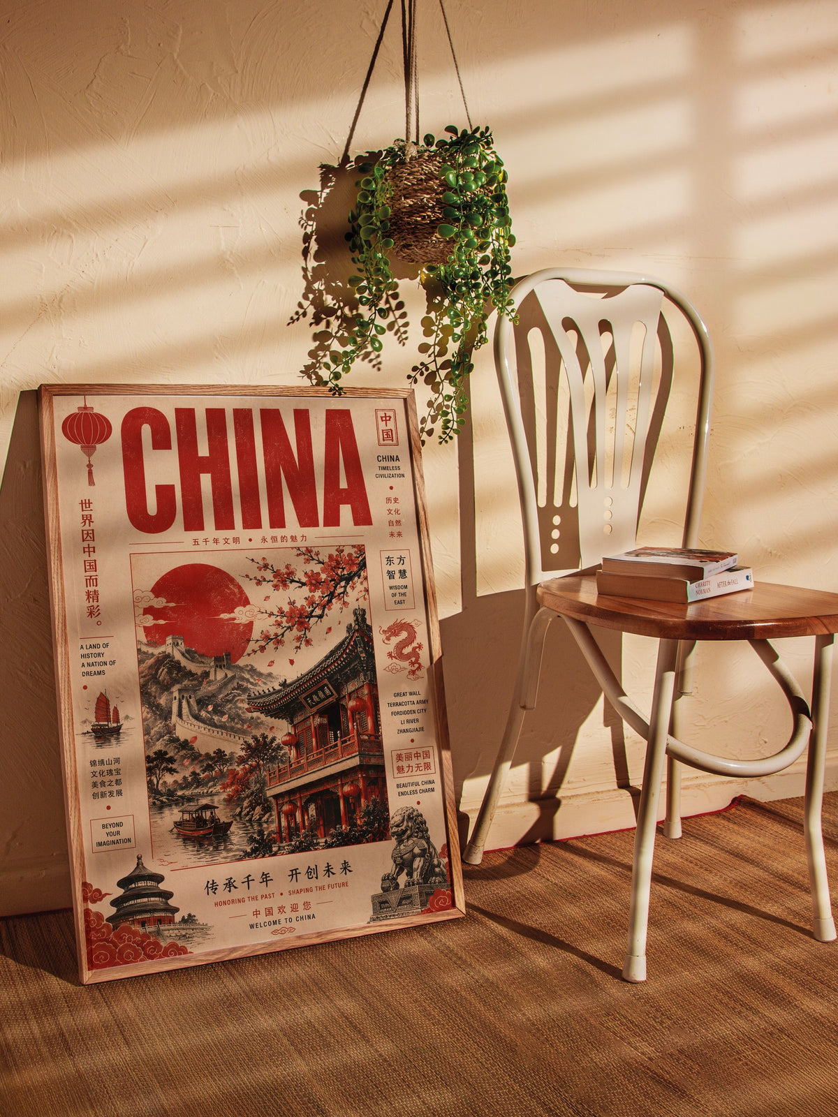 China Poster – Ahşap Çerçeveli Tablo