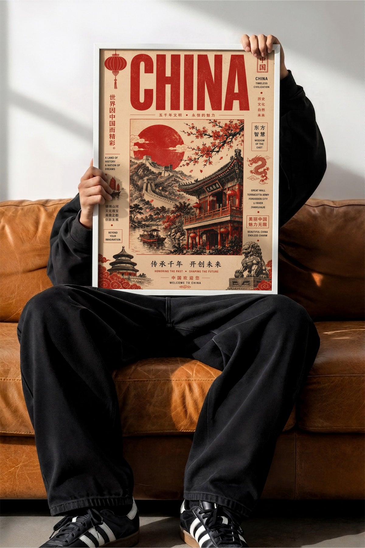 China Poster – Beyaz Çerçeveli Tablo