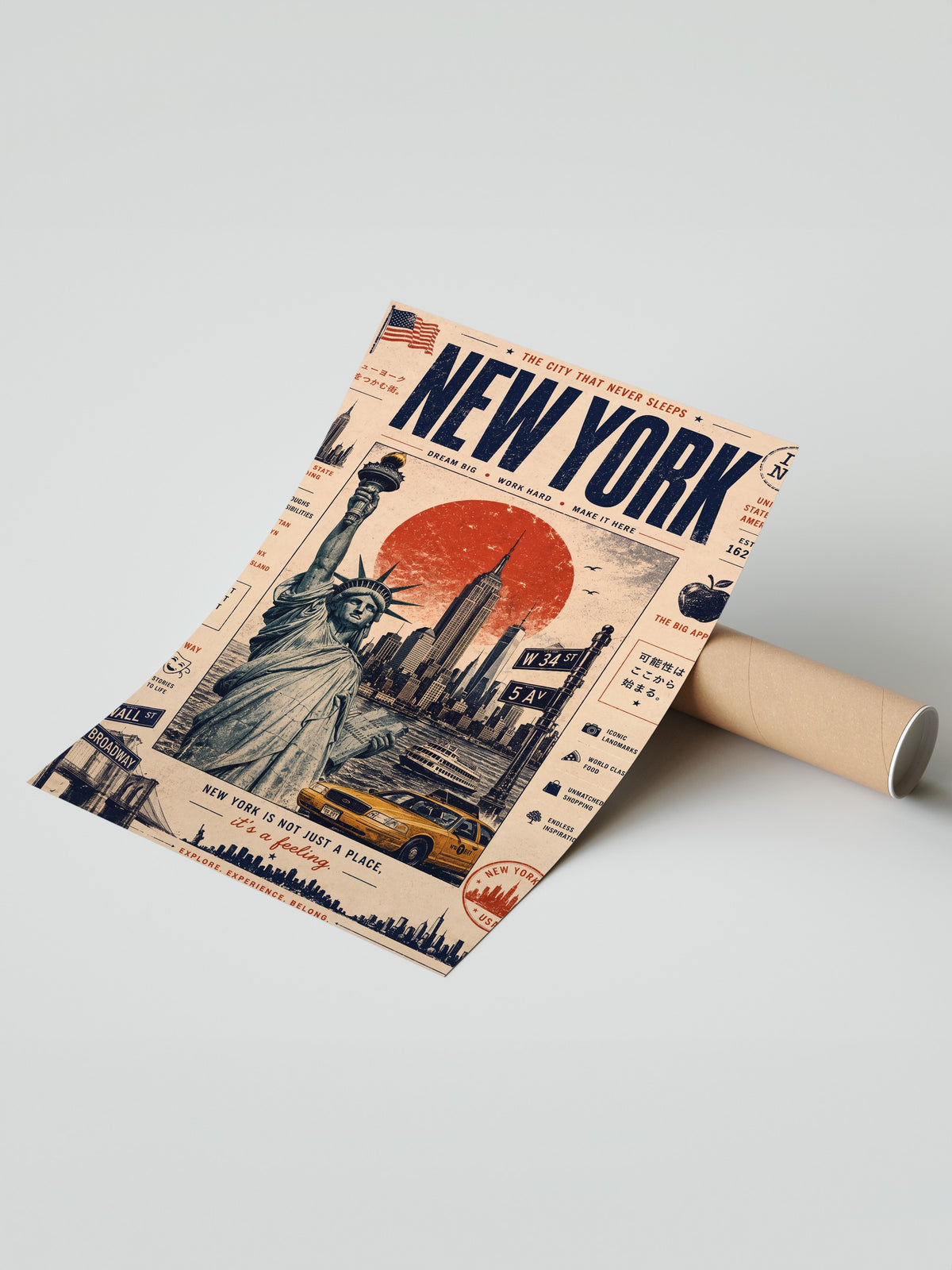 NEW YORK Çerçevesiz Poster