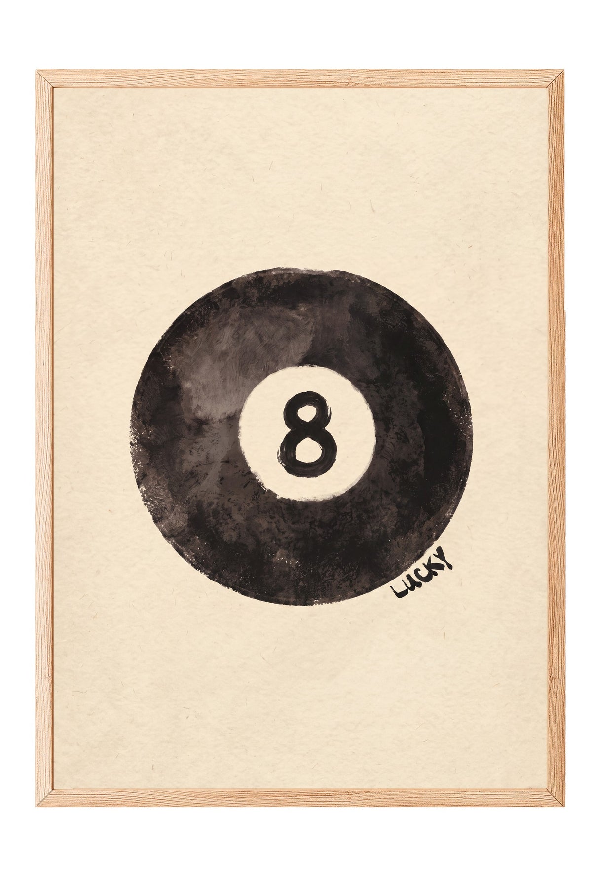 8 Lucky Poster – Ahşap Çerçeveli Tablo