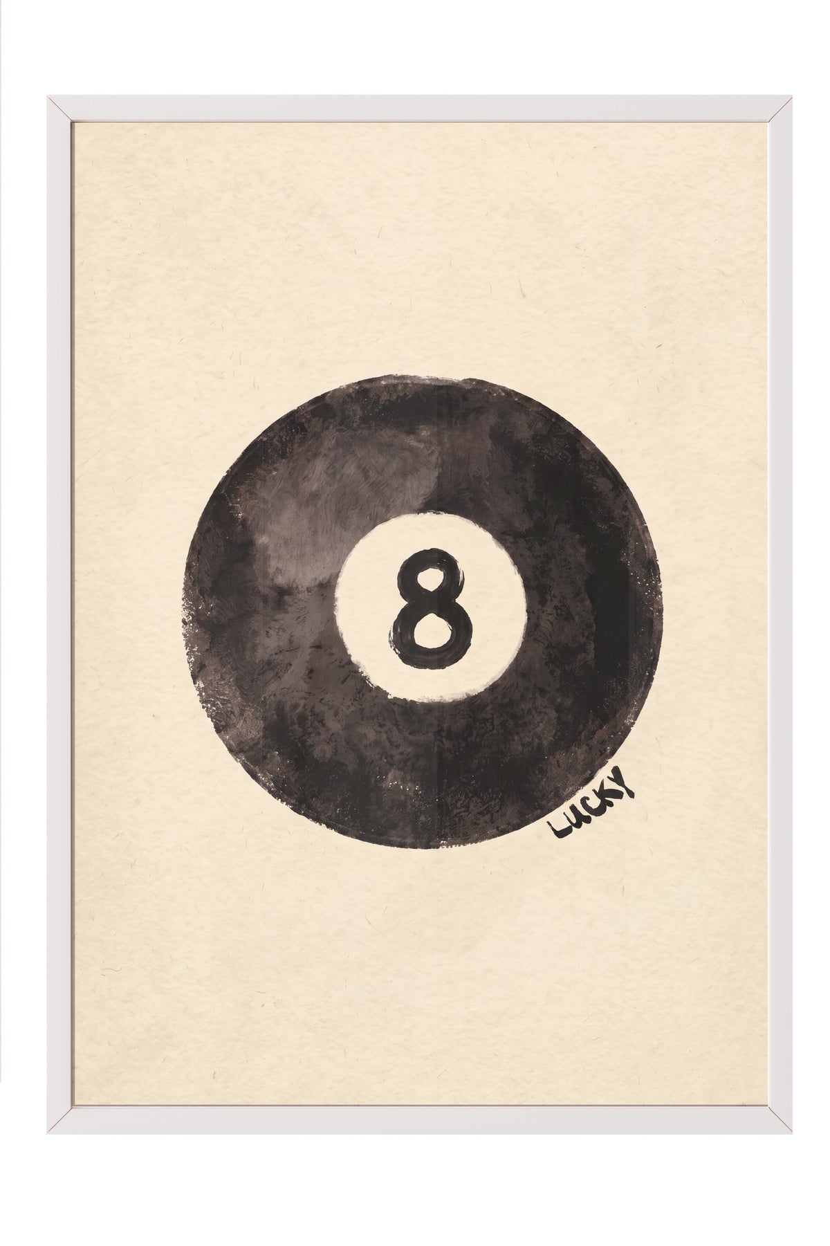 8 Lucky Poster – Beyaz Çerçeveli Tablo