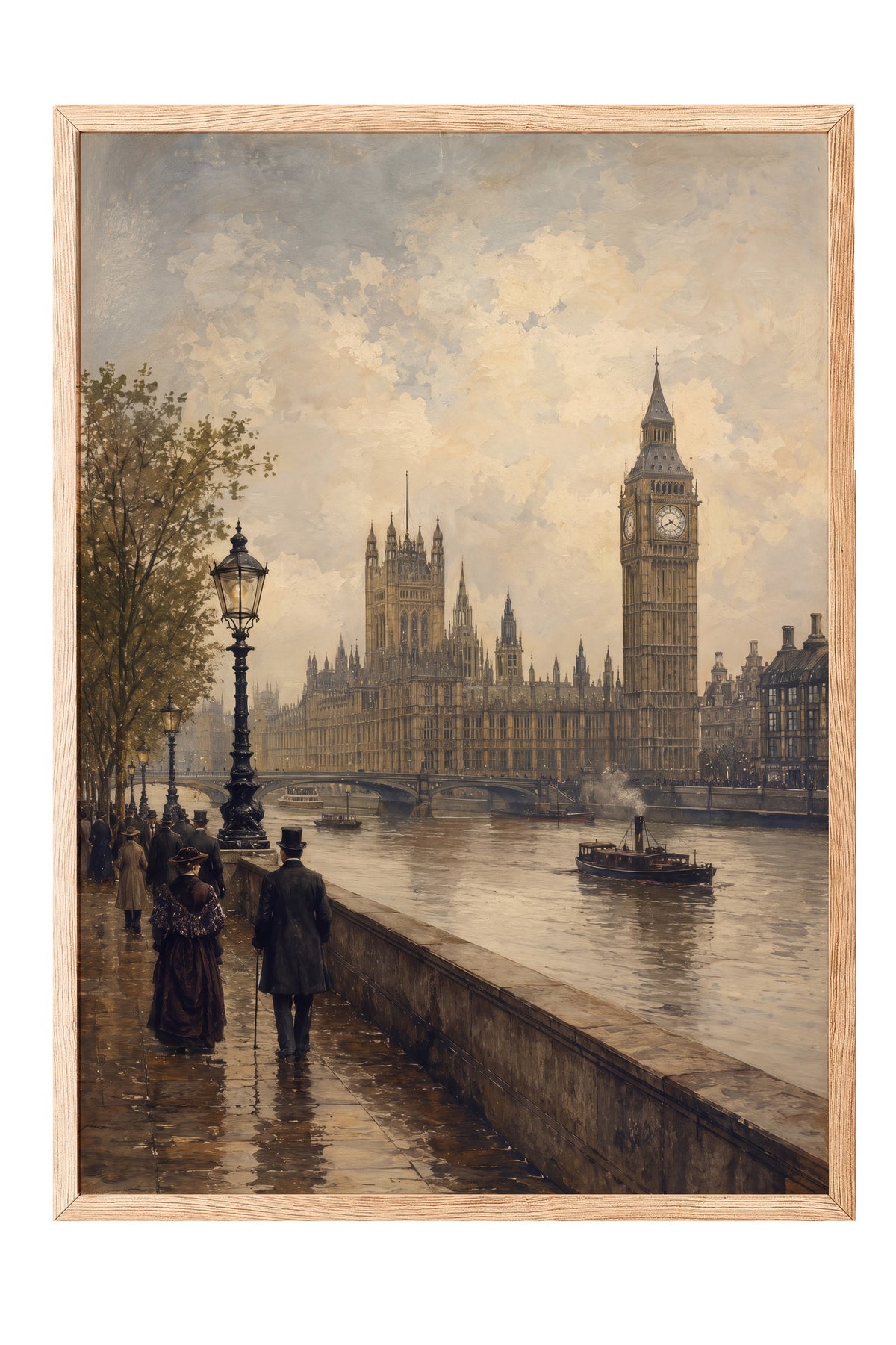 Big Ben ve Parlamento Binası Poster – Ahşap Çerçeveli Tablo