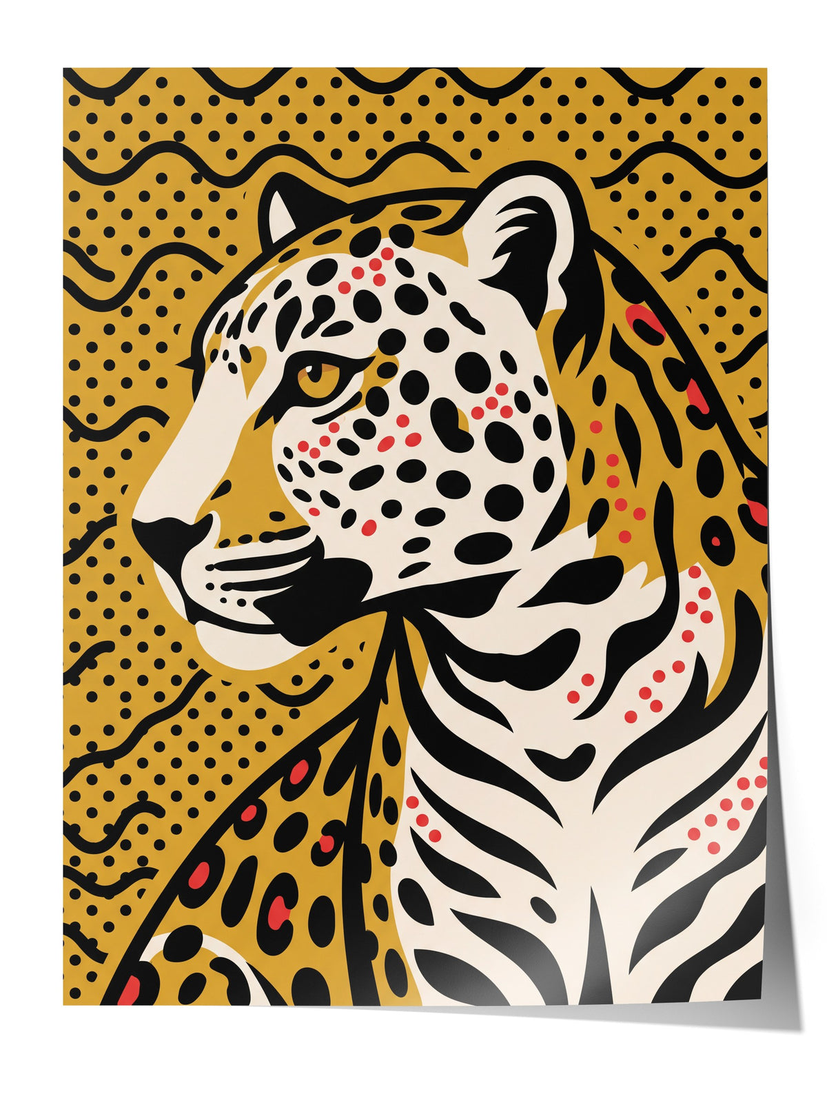 Benekli Leopar Portresi Çerçevesiz Poster