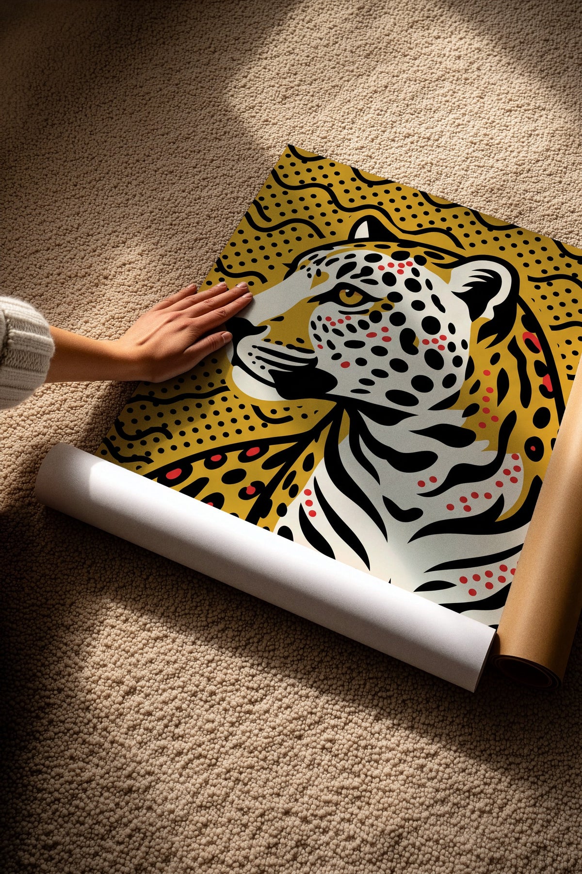 Benekli Leopar Portresi Çerçevesiz Poster