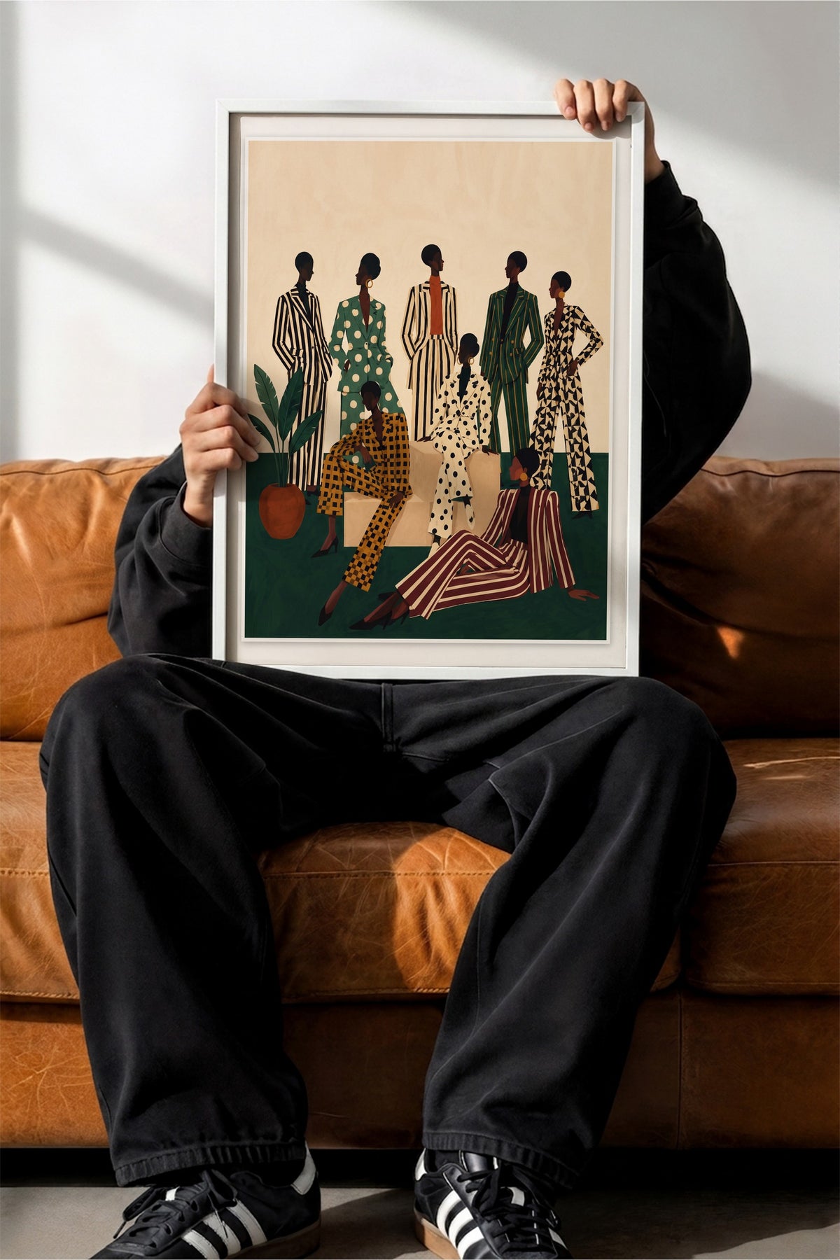 Şık Kadınlar Koleksiyonu Poster – Beyaz Çerçeveli Tablo
