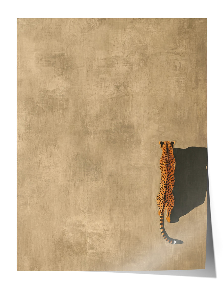 Yürüyen Çita Çerçevesiz Poster