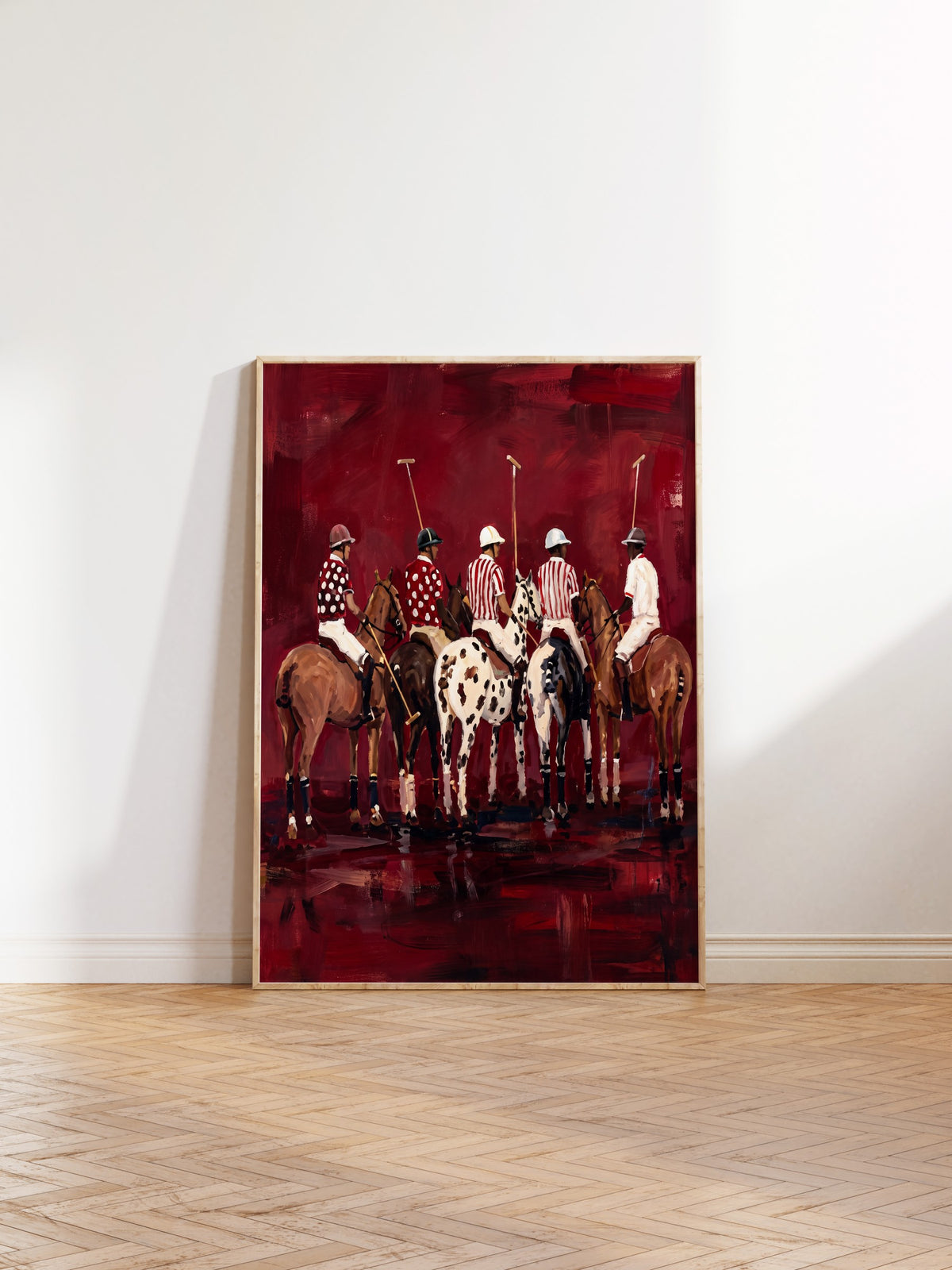 Polo Oyuncuları Serisi Poster – Ahşap Çerçeveli Tablo