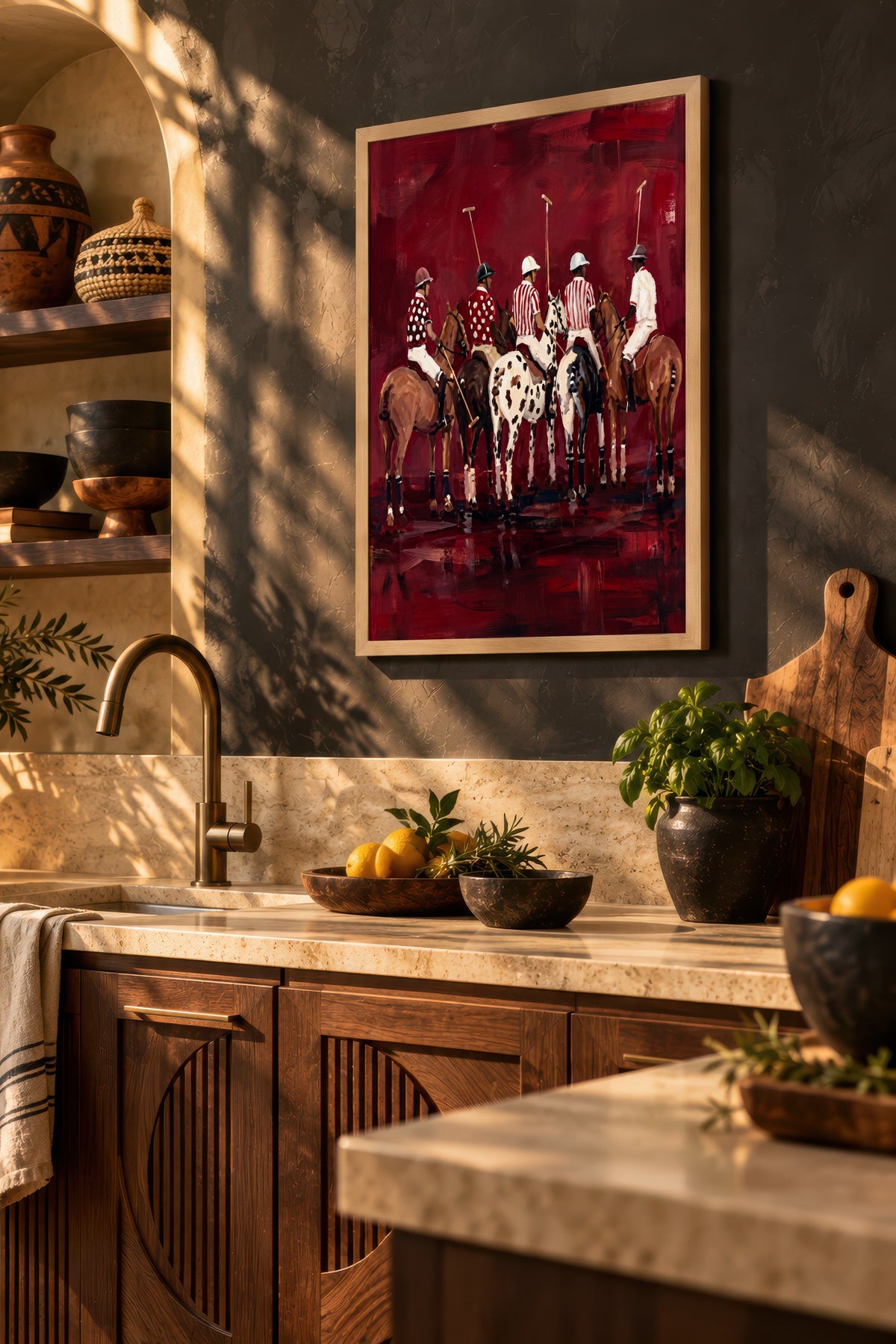 Polo Oyuncuları Serisi Poster – Ahşap Çerçeveli Tablo