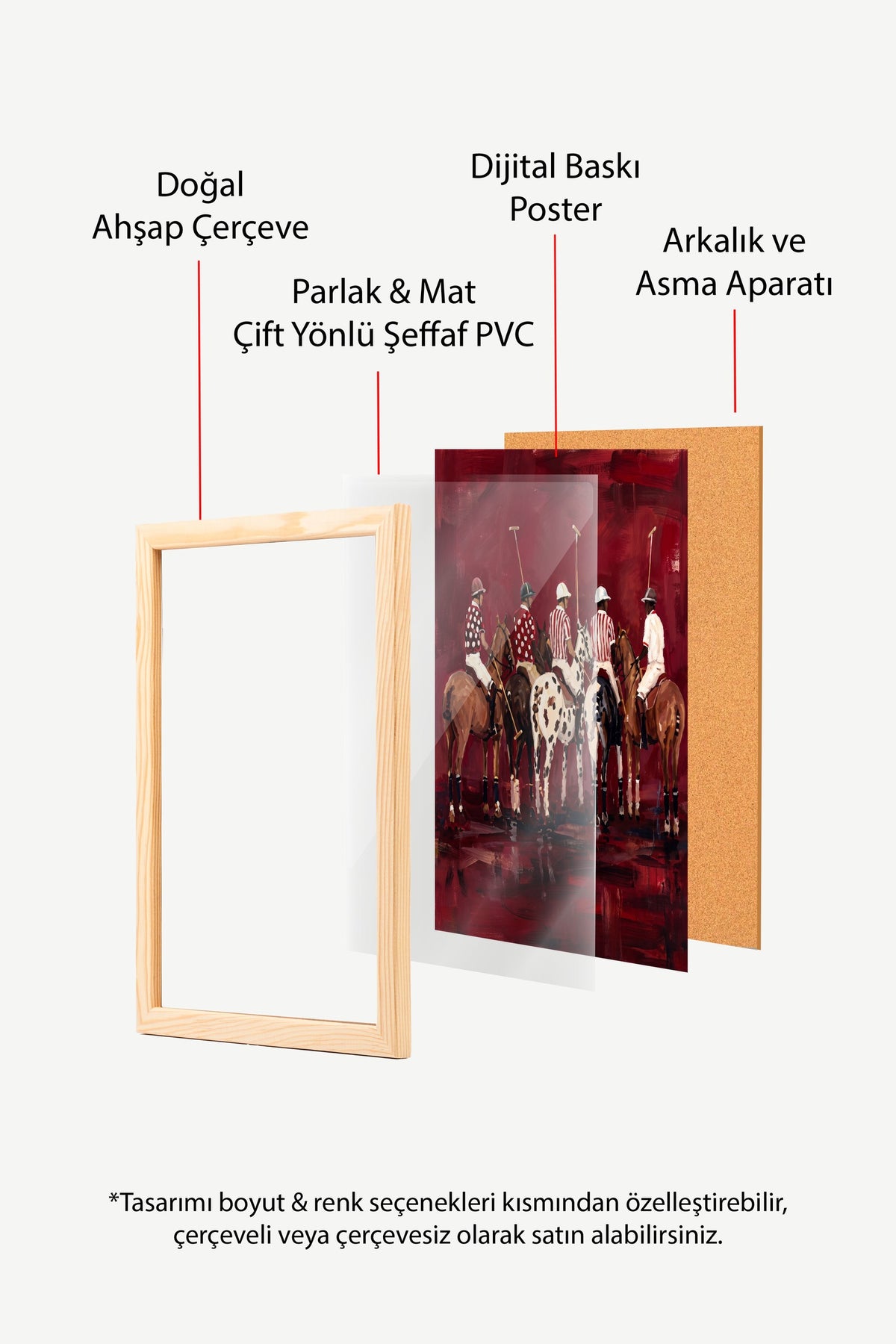 Polo Oyuncuları Serisi Poster – Ahşap Çerçeveli Tablo
