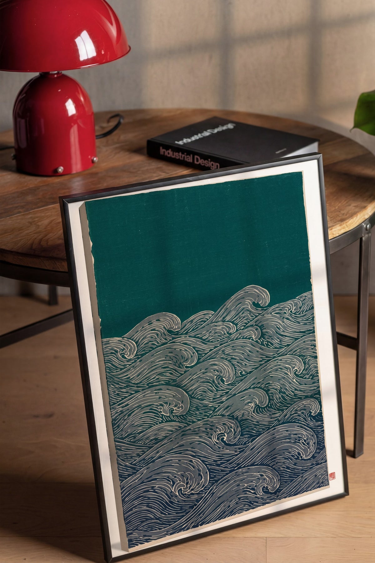 Fırtınalı Deniz Dalgaları Poster – Siyah Çerçeveli Tablo