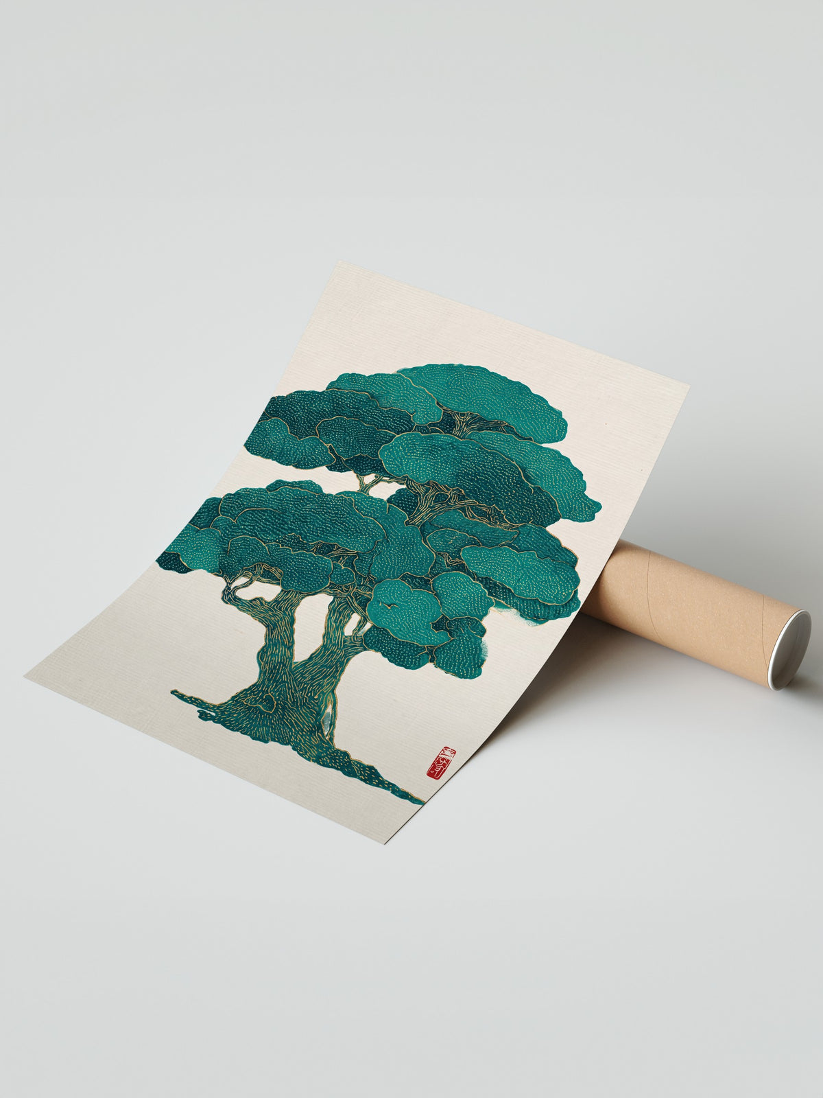 Zümrüt Çam Ağacı Çerçevesiz Poster