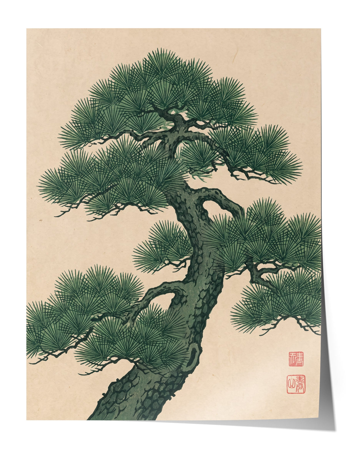 Japon Çam Ağacı Çerçevesiz Poster