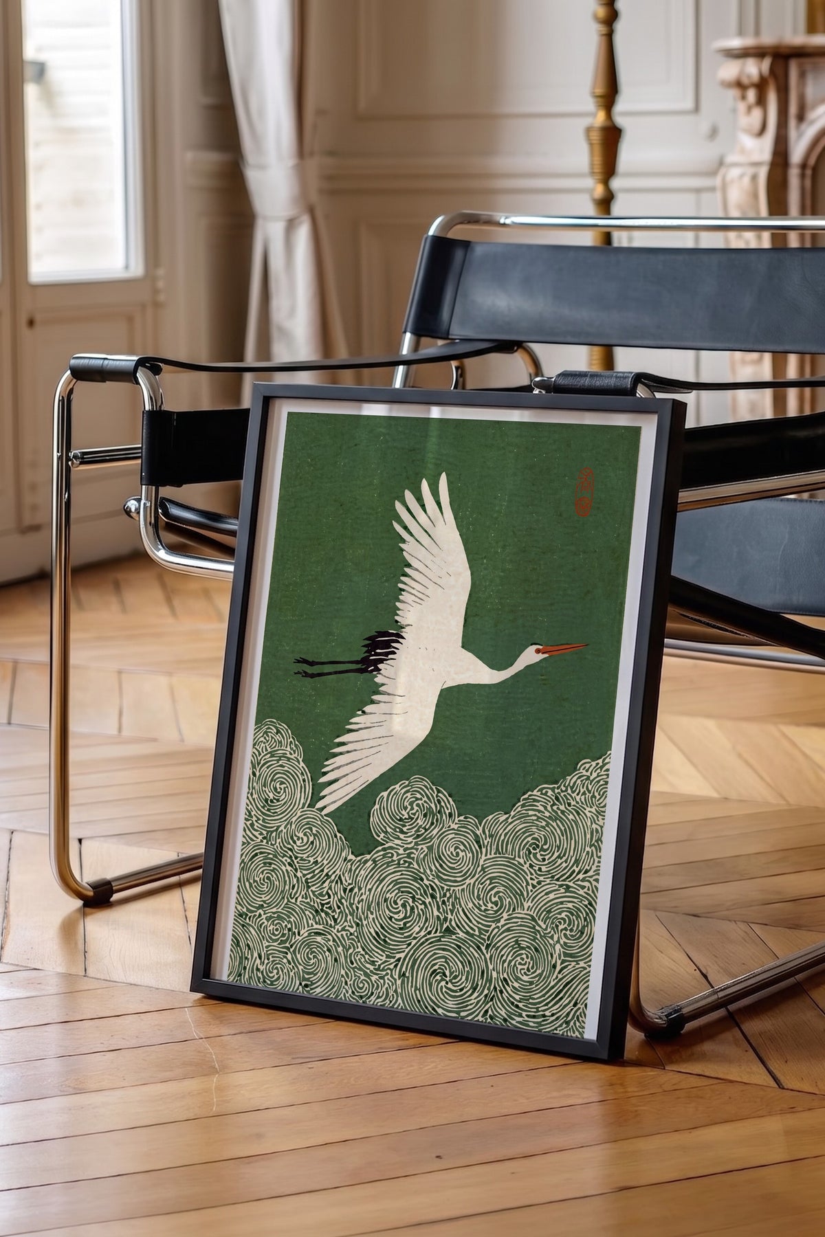 Turnanın Uçuşu Poster – Siyah Çerçeveli Tablo