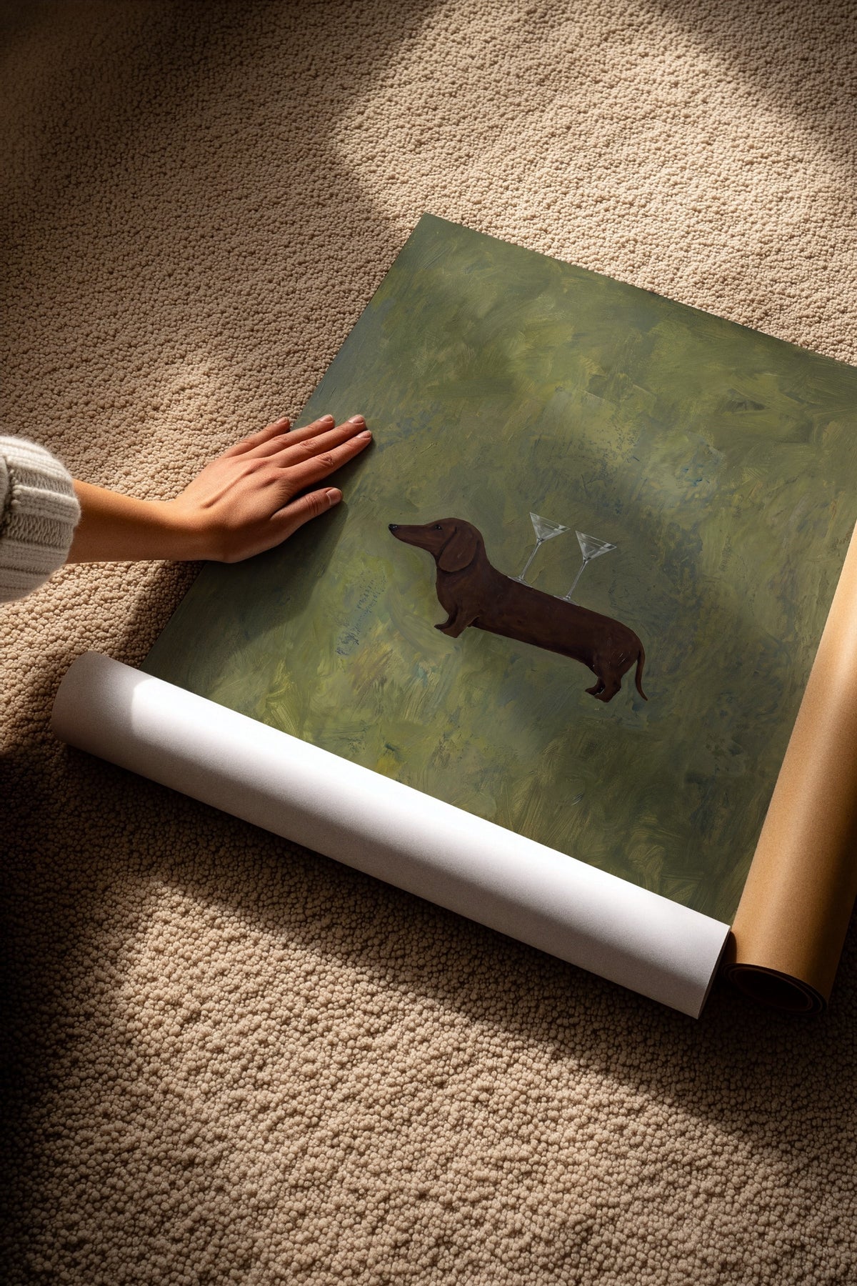 Martinili Dachshund Çerçevesiz Poster