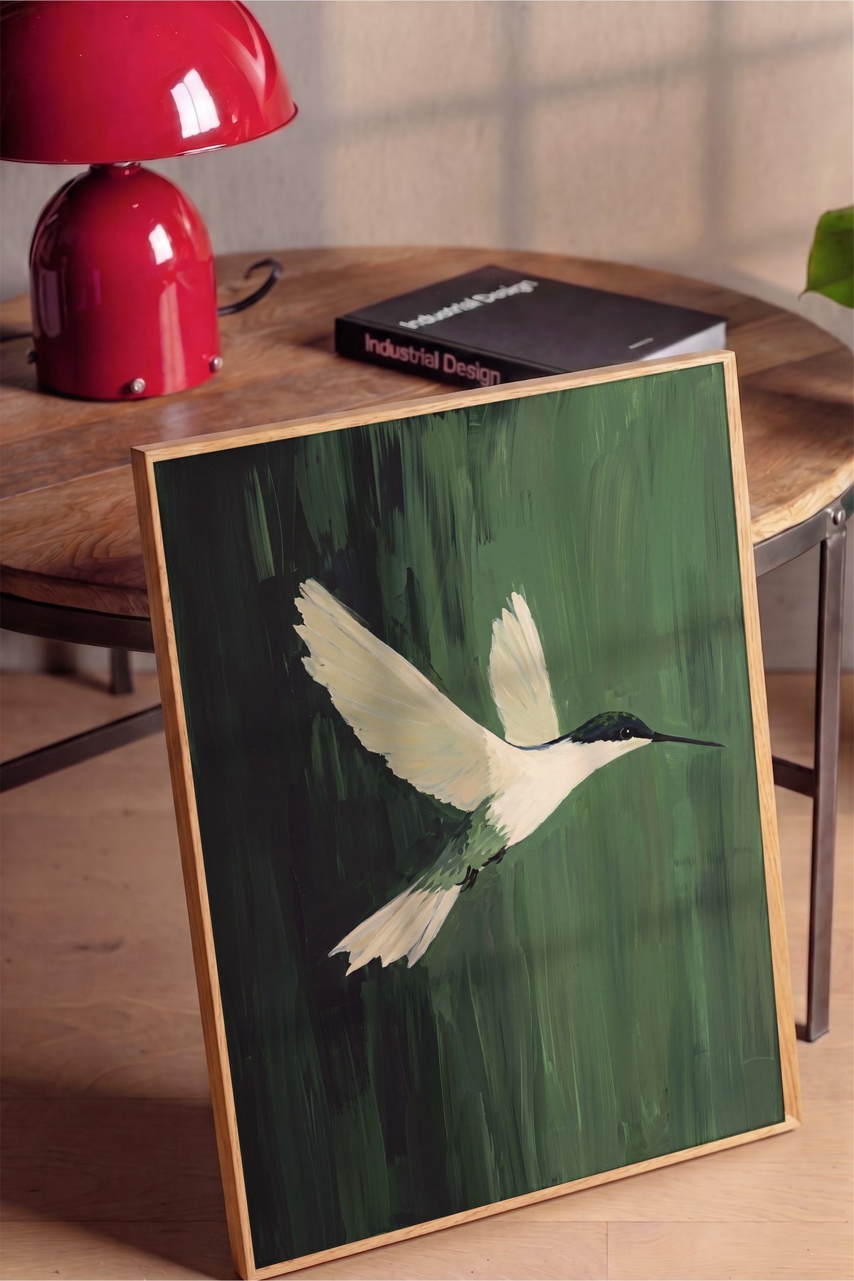 Uçan Kolibri Poster – Ahşap Çerçeveli Tablo