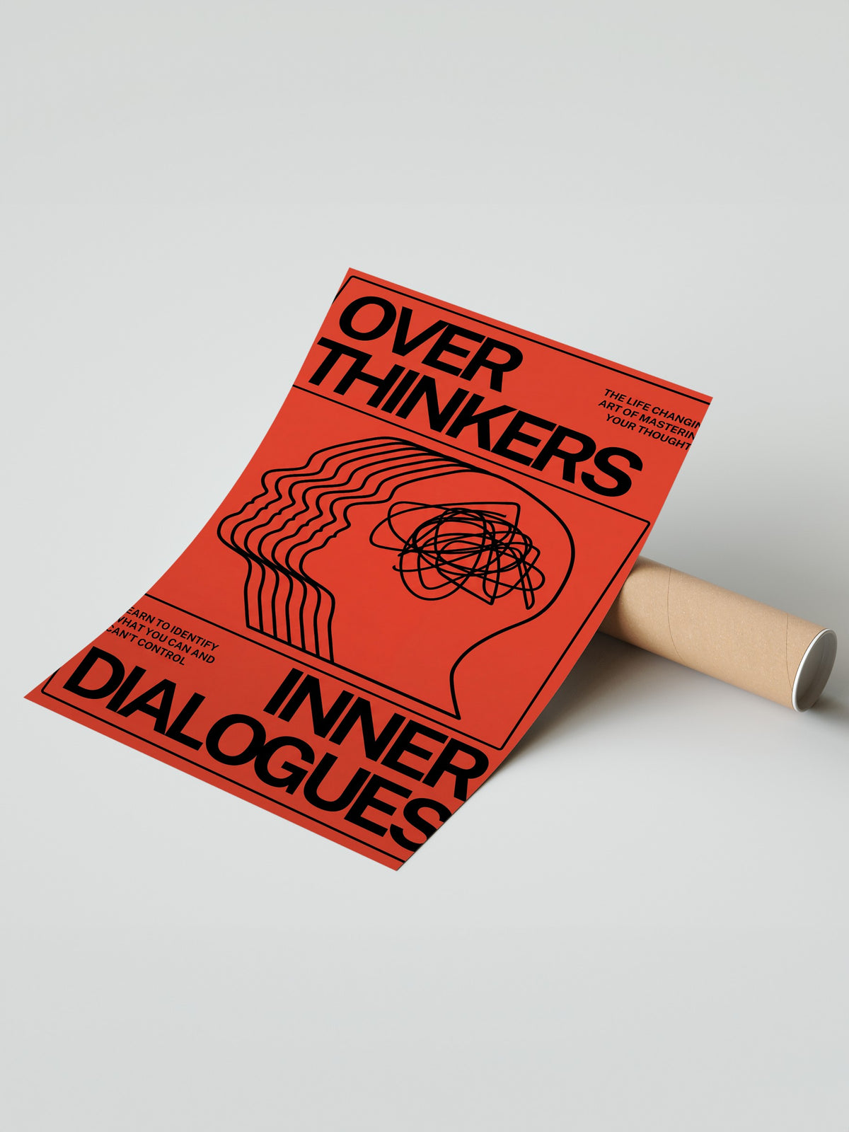 Aşırı Düşünenler Zihin Diyaloğu Çerçevesiz Poster