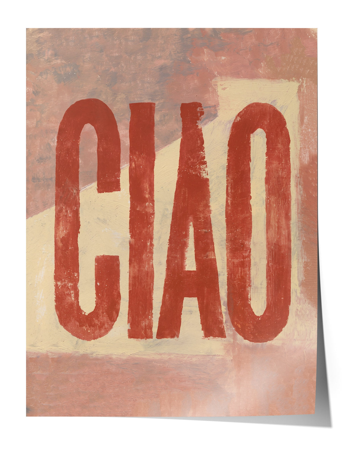 Ciao Tipografi Sanatı Çerçevesiz Poster