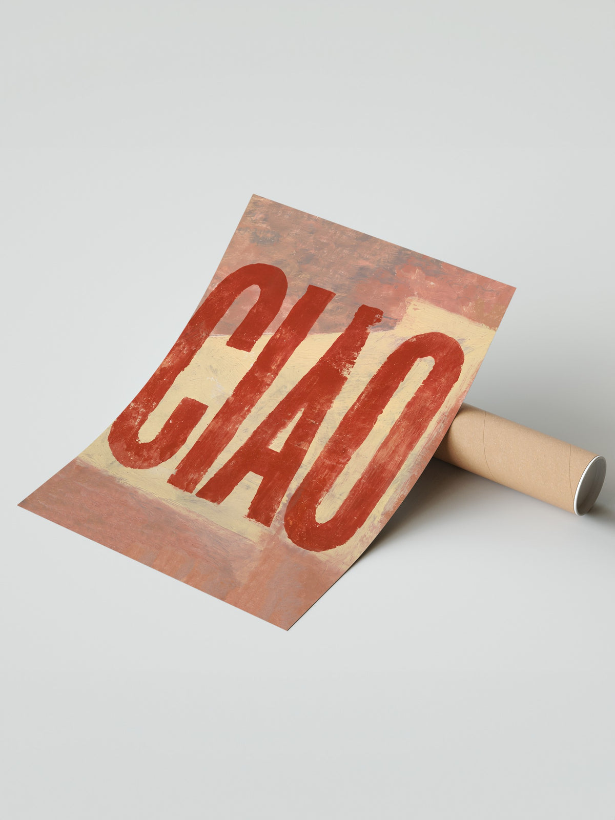 Ciao Tipografi Sanatı Çerçevesiz Poster