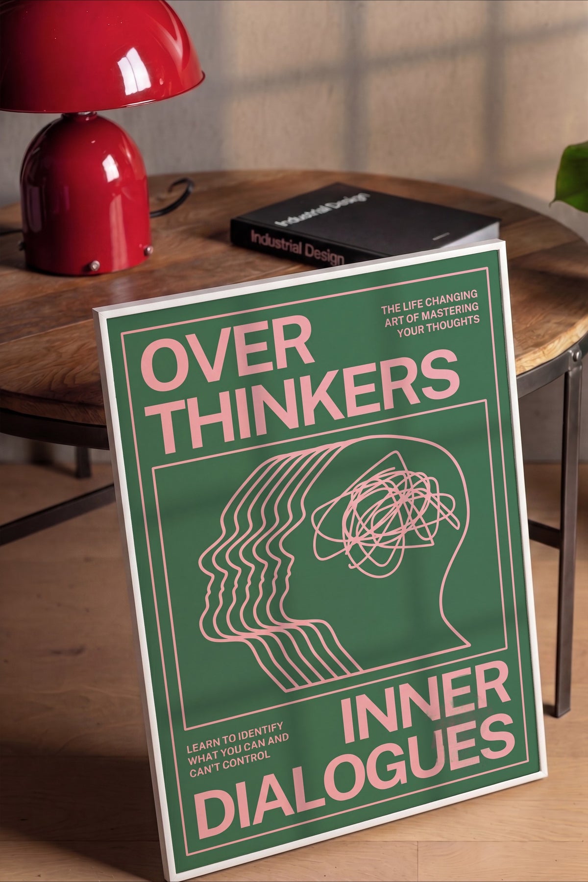 Fazla Düşünenler İç Diyaloglar Poster – Beyaz Çerçeveli Tablo