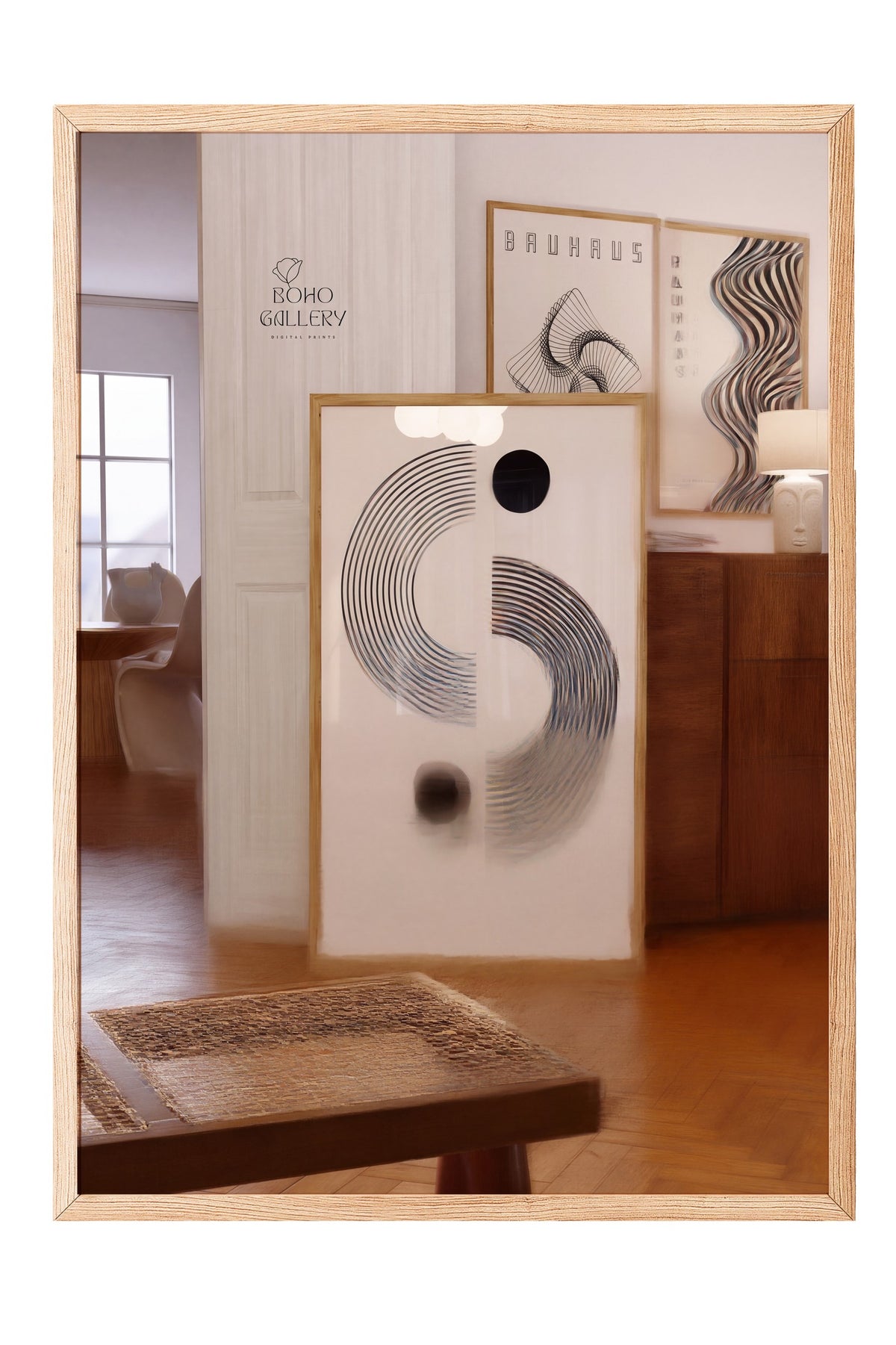 Bauhaus Ritim Serisi Poster – Ahşap Çerçeveli Tablo